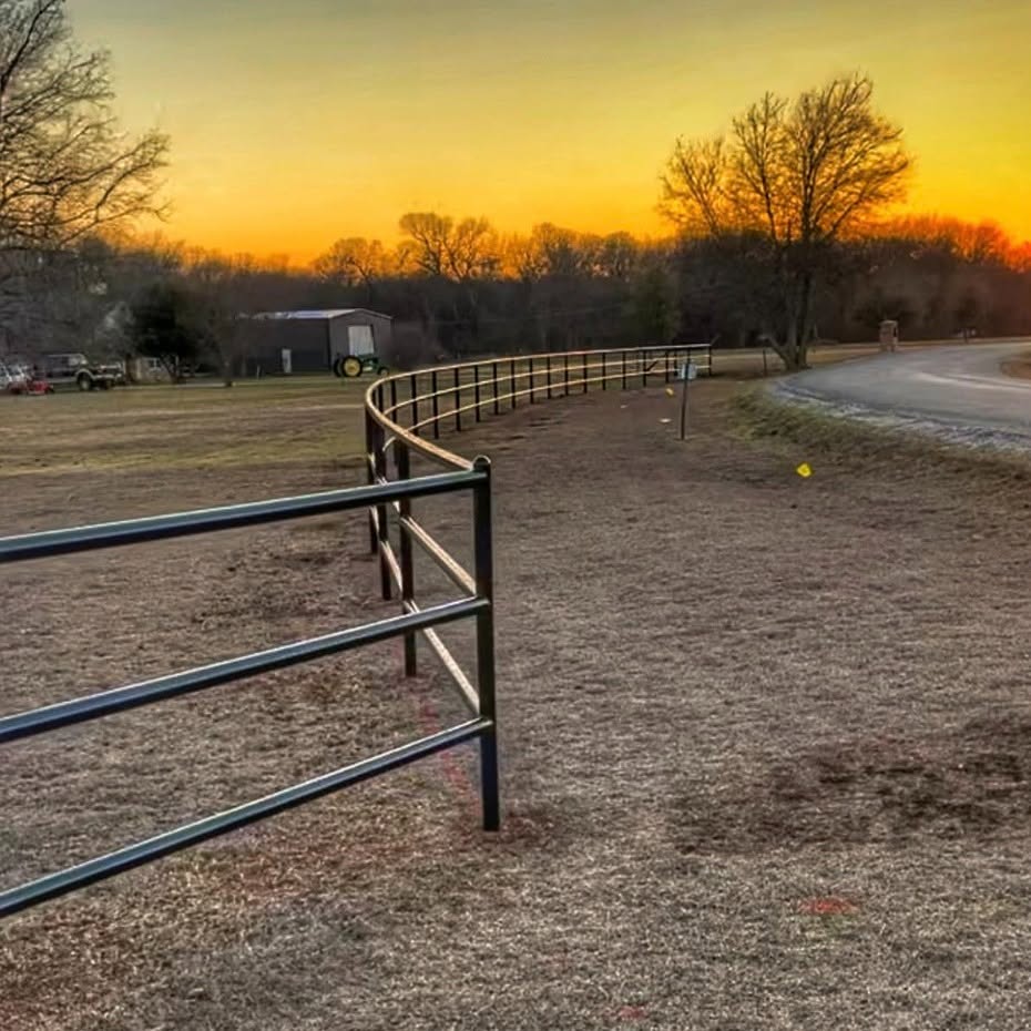 Affordable Fencing pipe fence installation along a Wise County ranch entry near Decatur, TX