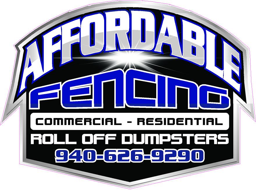 Affordable Fencing logo - commercial and residential fence installation and roll off dumpsters in Decatur, TX